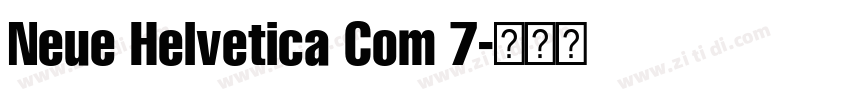Neue Helvetica Com 7字体转换